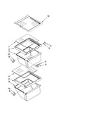 Refrigerator shelf parts