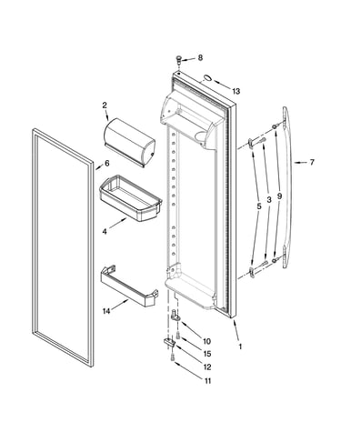 Refrigerator door parts