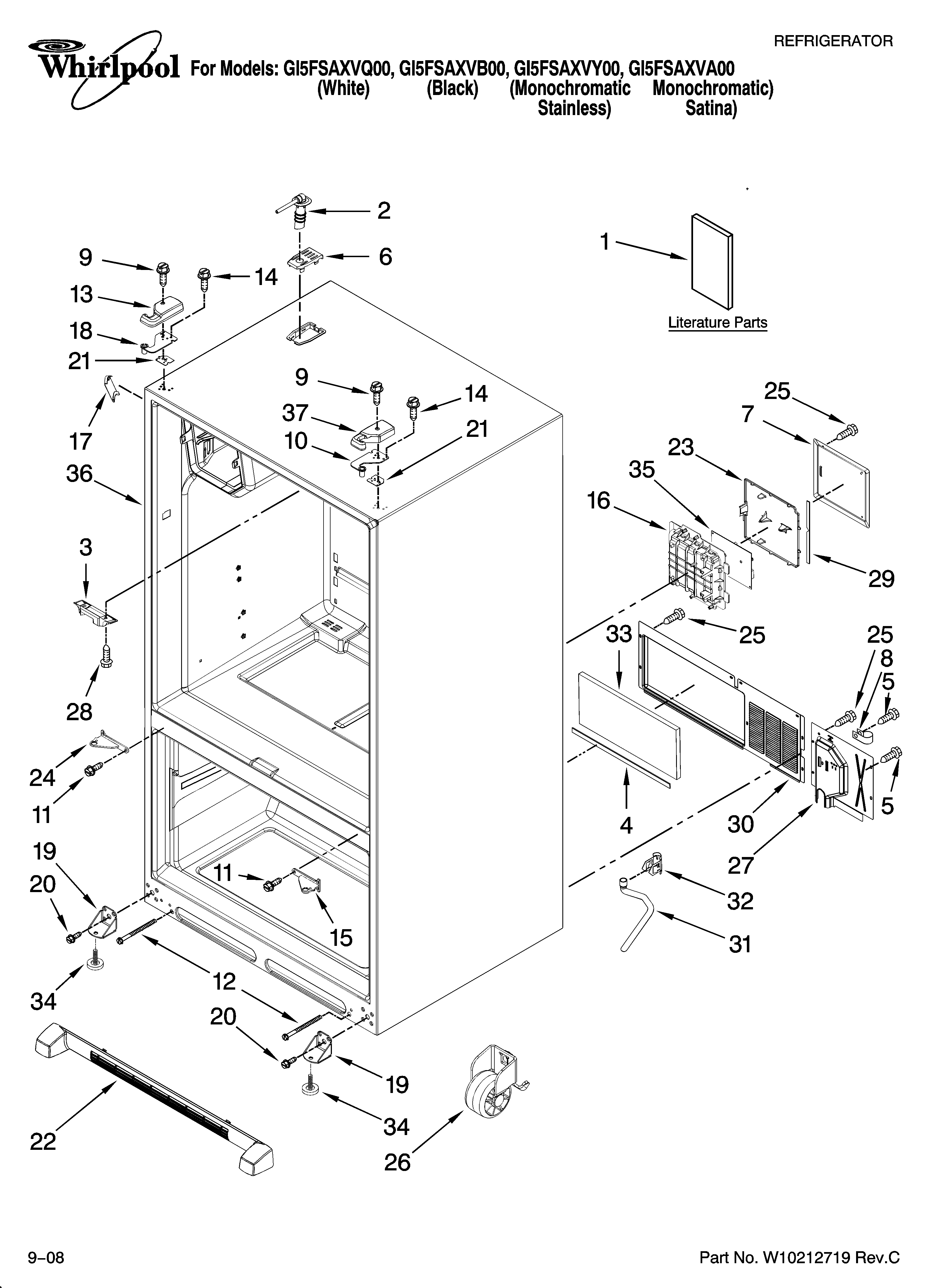 Cabinet parts