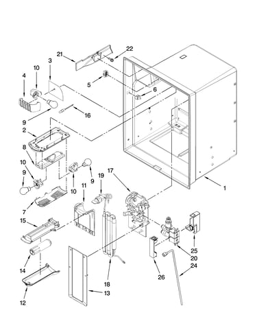 Refrigerator liner parts
