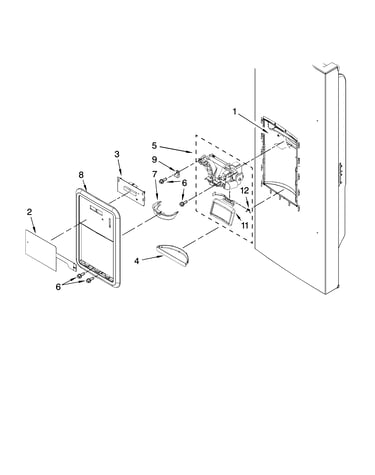 Dispenser front parts