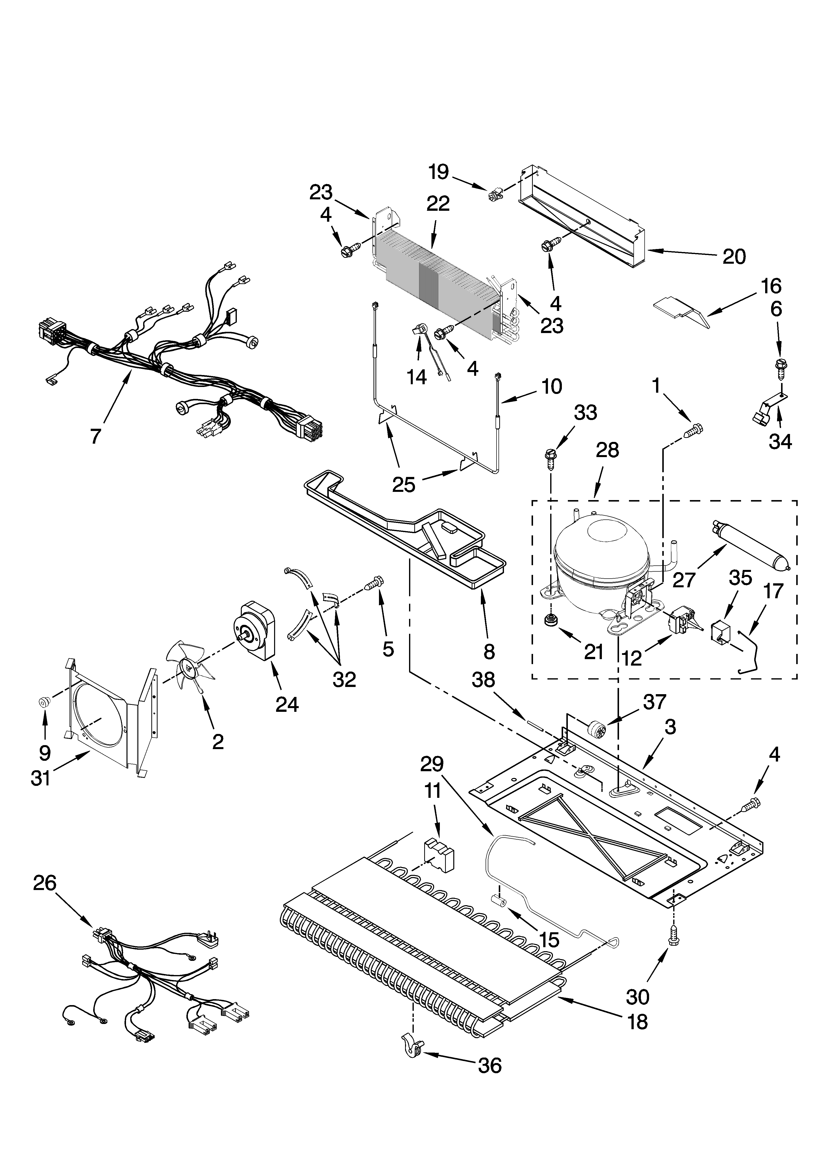 Unit parts, optional parts (not included)
