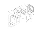 Ikea IBD550PRS04 oven door parts diagram