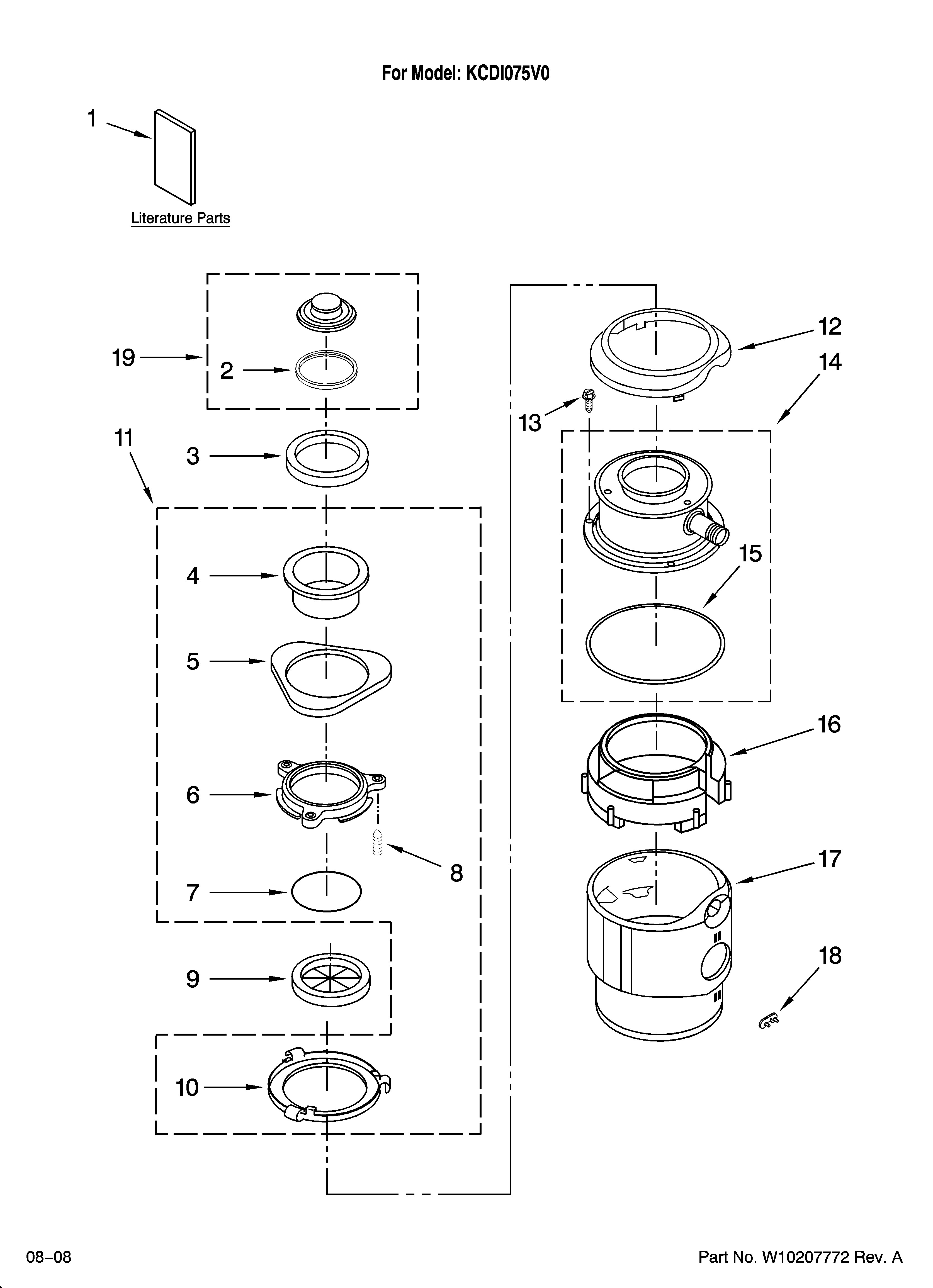 Housing and flange parts
