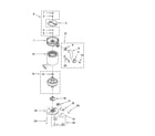 KitchenAid KCDI075V0 upper housing and motor parts diagram