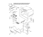 KitchenAid KFCO22EVBL00 freezer liner parts diagram