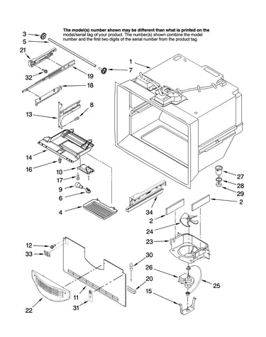Freezer liner parts