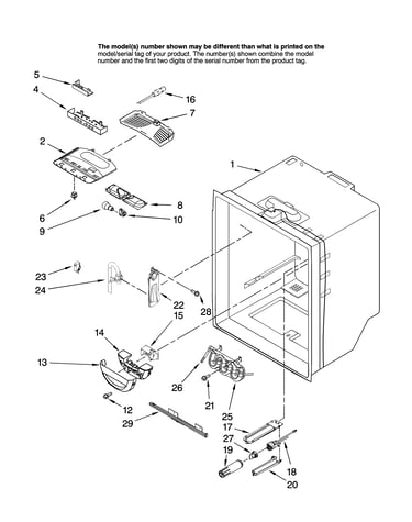 Refrigerator liner parts