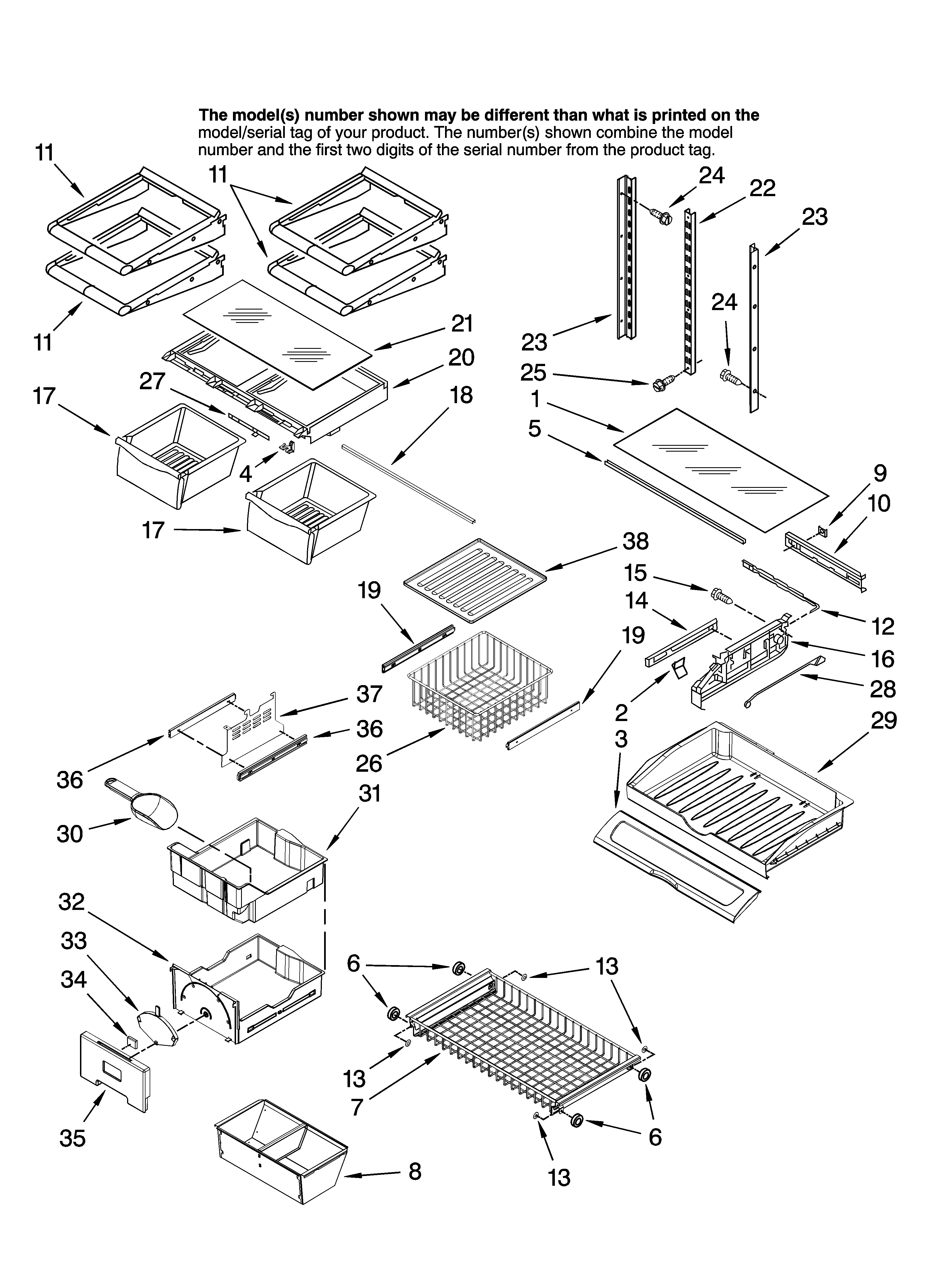 Shelf parts