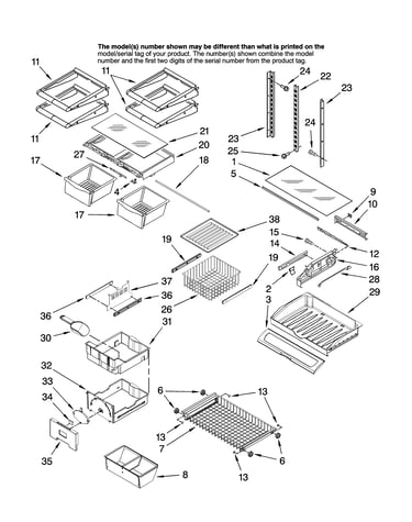 Shelf parts
