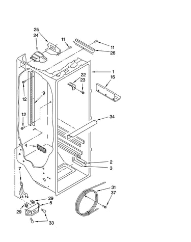 Refrigerator liner parts