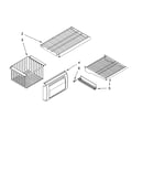 Freezer shelf parts
