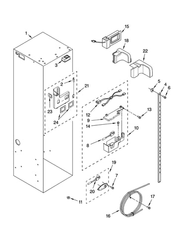 Refrigerator liner parts
