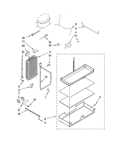 Lower unit and tube parts