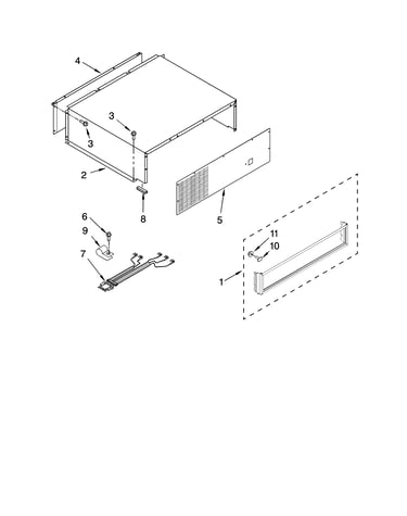 Top grille and unit cover parts