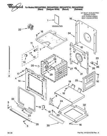 Lower oven parts
