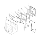 Oven door parts