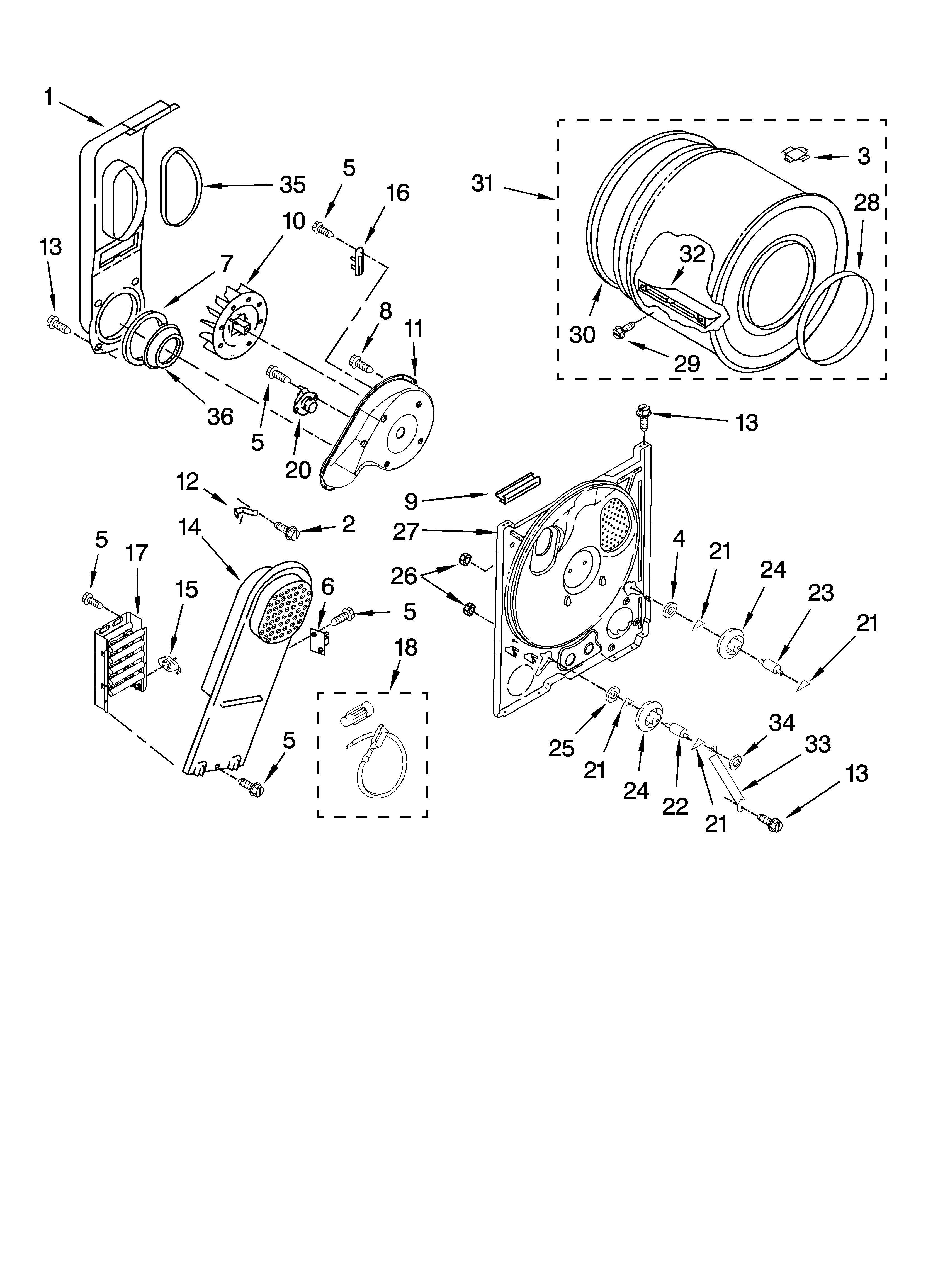 Bulkhead parts, optional parts (not included)