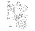 Whirlpool WED5790VQ0 cabinet parts diagram