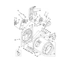 Whirlpool WED5790VQ0 bulkhead parts, optional parts (not included) diagram