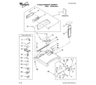 Whirlpool WGD6600VU1 top and console parts diagram