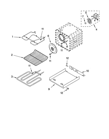 Internal oven parts