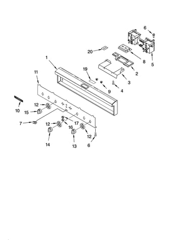 Control panel parts