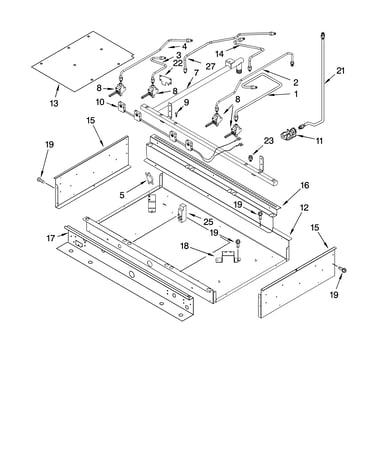 Burner box and manifold parts