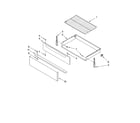 Whirlpool YRF115LXVB0 drawer & broiler parts diagram