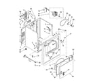 Whirlpool YWED5200VQ0 cabinet parts diagram