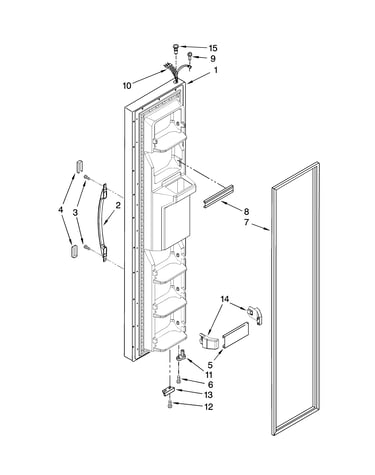 Freezer door parts