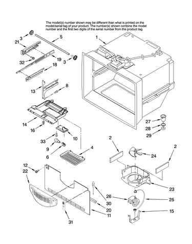 Freezer liner parts