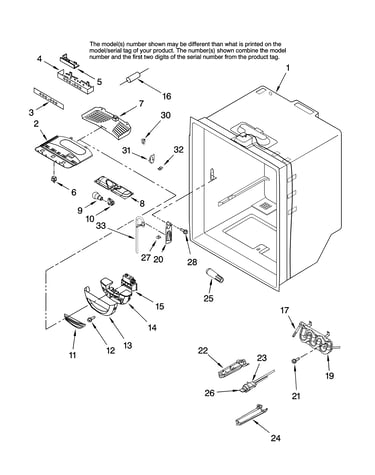 Refrigerator liner parts
