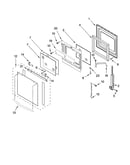 Oven door parts