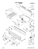Cooktop, burner and grate parts