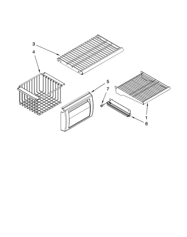 Freezer shelf parts