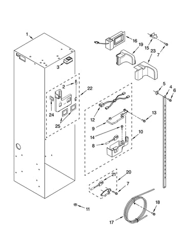 Refrigerator liner parts