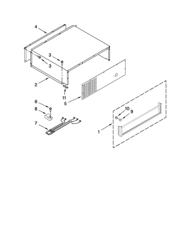 Top grille and unit cover parts