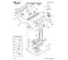 Whirlpool 4PWED5905SG0 top and console parts diagram