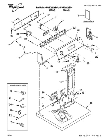Top and console parts