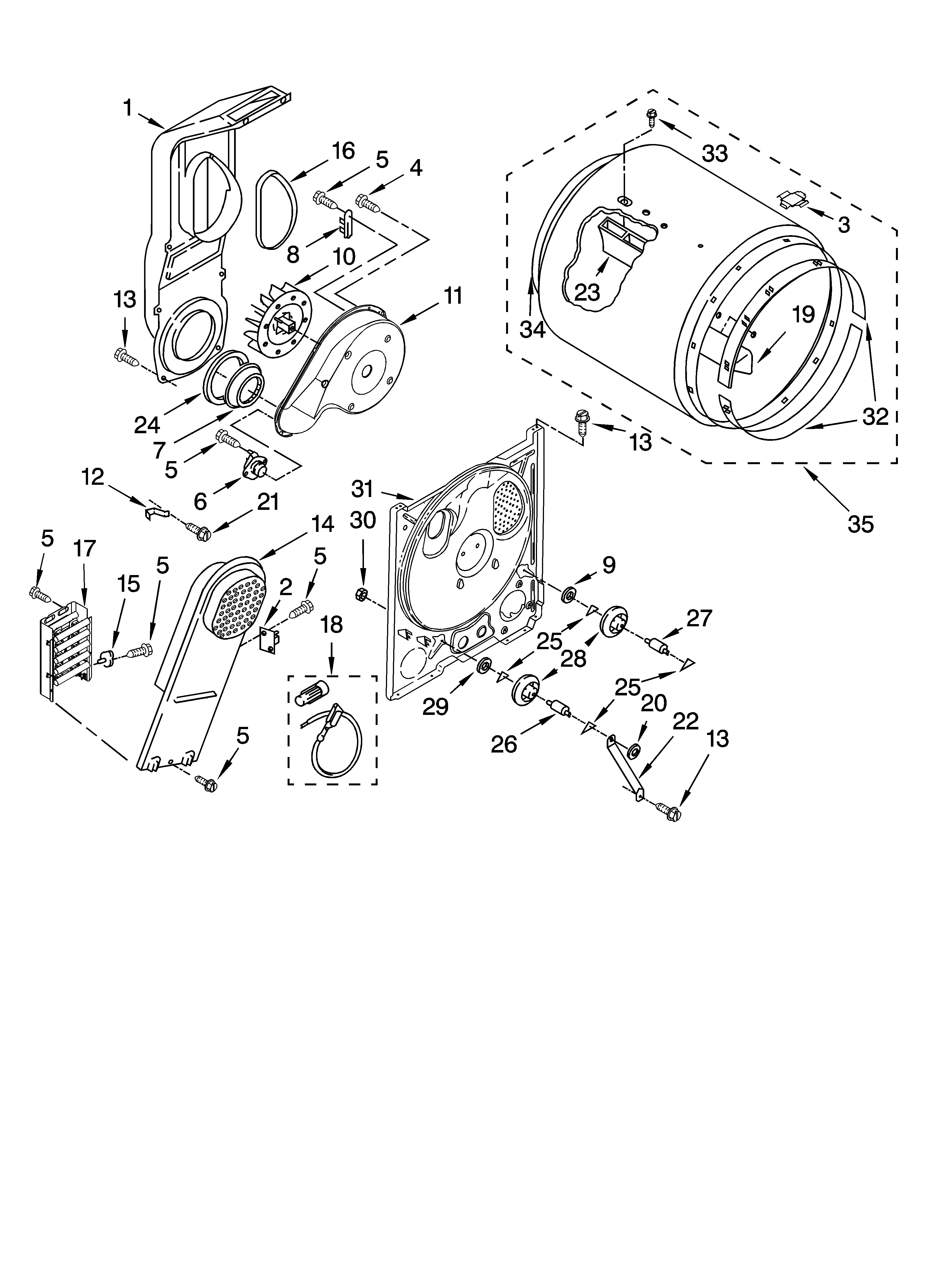 Bulkhead parts, optional parts (not included)