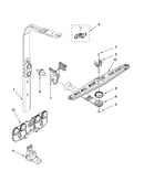 Upper wash and rinse parts