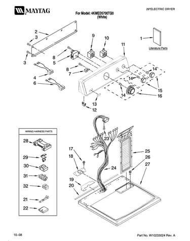 Top and console parts