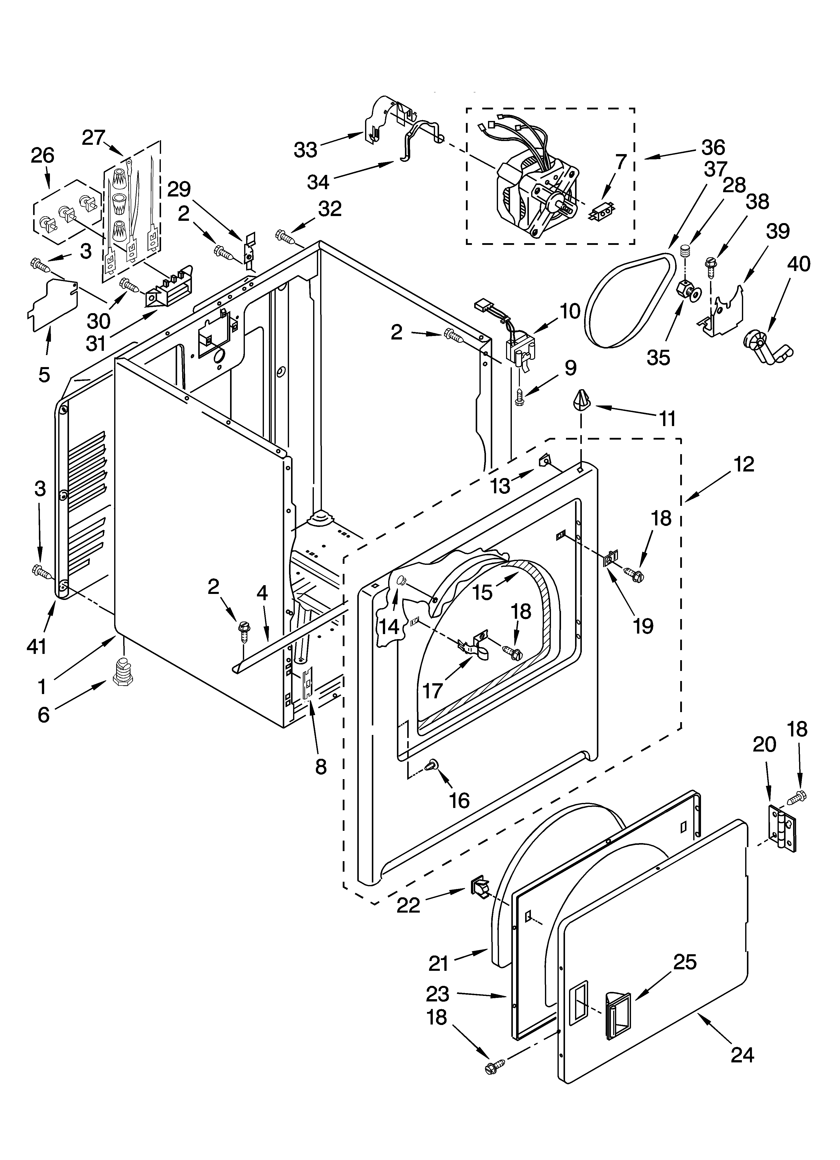 Cabinet parts