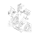 Maytag 4KMED5700TQ0 bulkhead parts, optional parts (not included) diagram