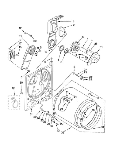 Bulkhead parts, optional parts (not included)
