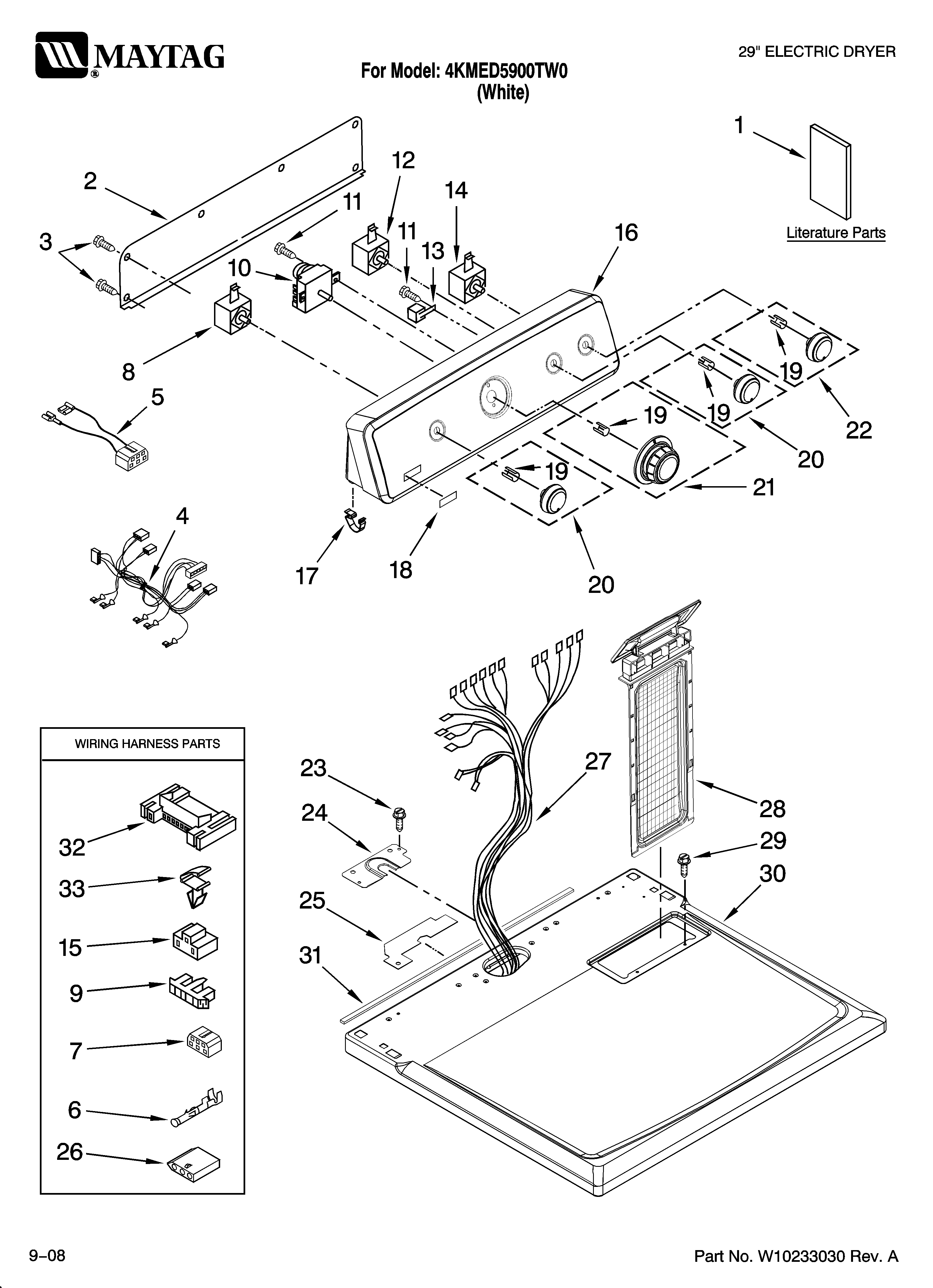 Top and console parts