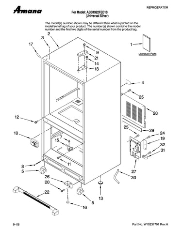Cabinet parts
