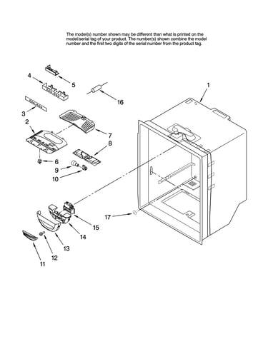 Refrigerator liner parts