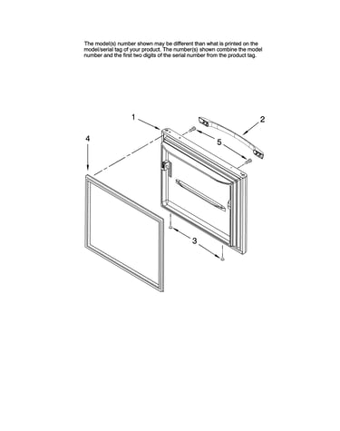 Freezer door parts